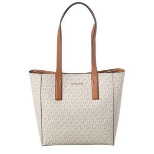 Michael Kors Junie Signature Medium Tote – Vanilla